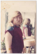 Michael Kirwan during Farrah hair days